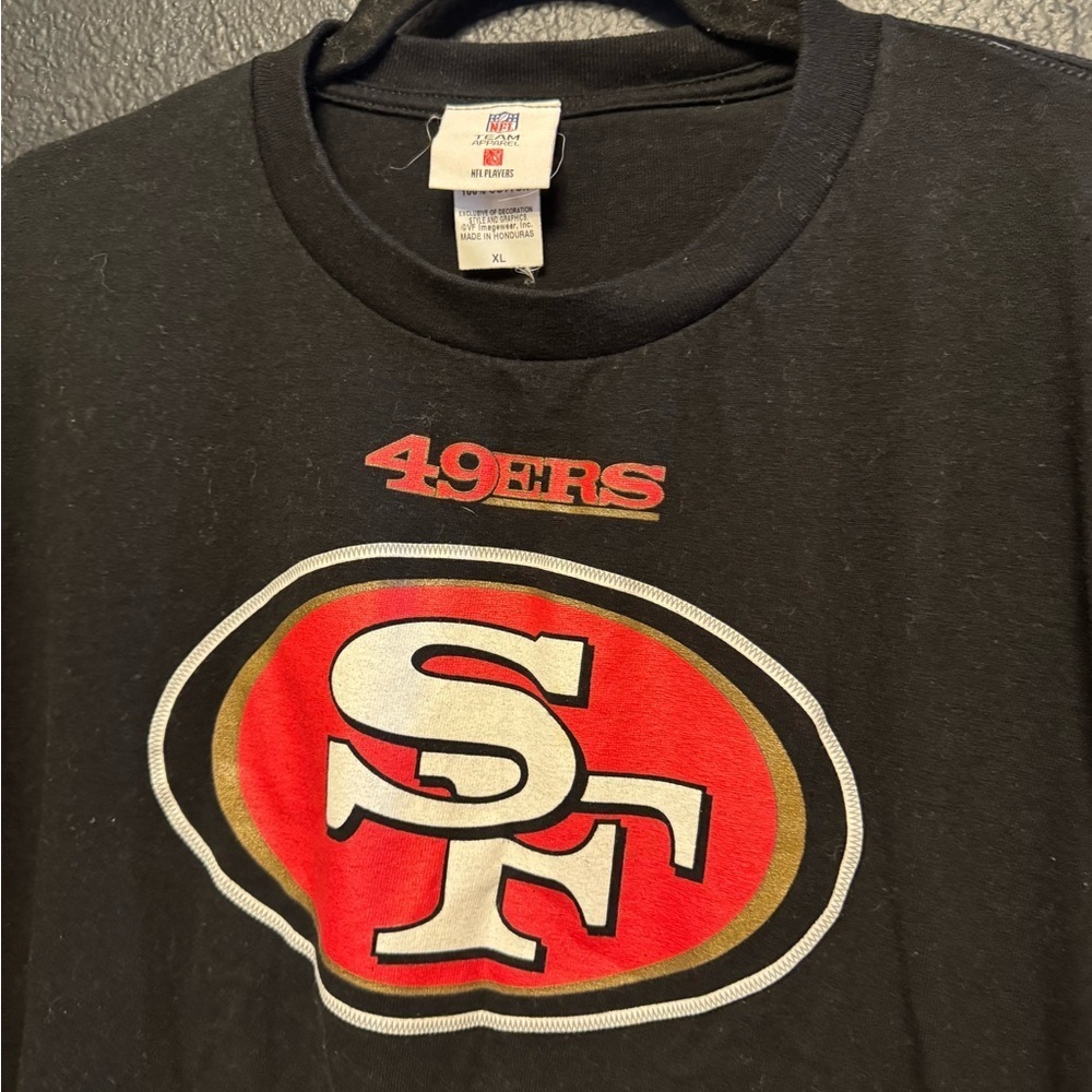 NFL Black and Red 49ers Kaepernick Short Sleeve Tee Size XL - Picture 2 of 4